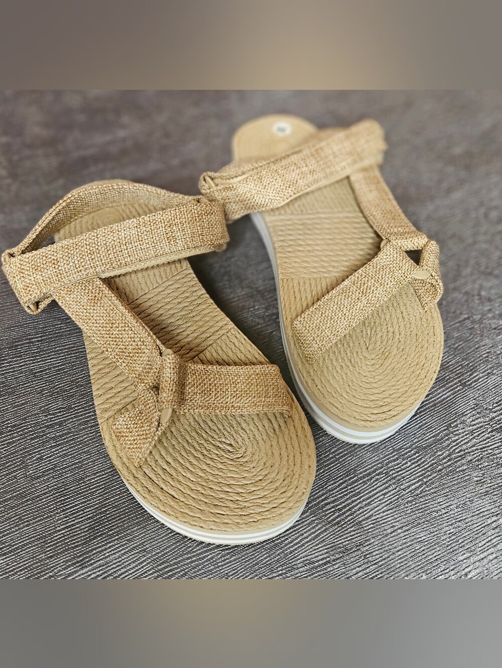 Neutral Tan Strappy Sandals
